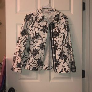 Women’s size XL floral lightweight coat